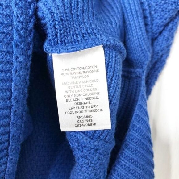 CASLON Blue Texture Knit Tunic Sweater - Picture 4 of 7